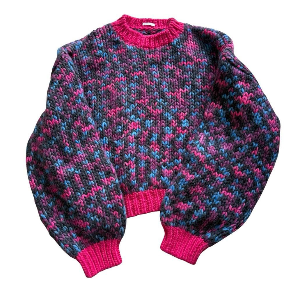 $475 MOTHER The Bell Sleeve Wool Alpaca Blend Sweater Size M Chunk Of Chain